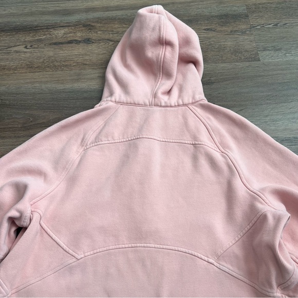 Lululemon Scuba Oversized Half-Zip Hoodie Pink Peony M/L Light Cotton Terry - Picture 7 of 8